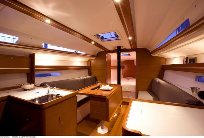 Dufour 36 - main saloon ©  SW